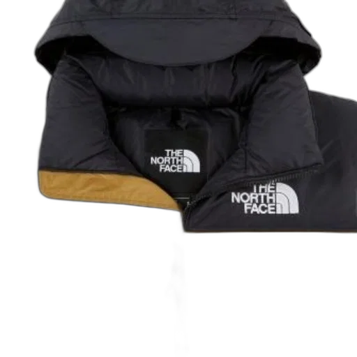 jacket, hat, umbrella, monochrome, black, yellow, north, face transparent PNG cut-out