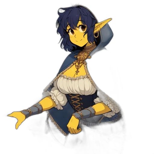 dragon, staff, dress, creature, fantasy art, pixel art, concept art, anime transparent PNG cut-out