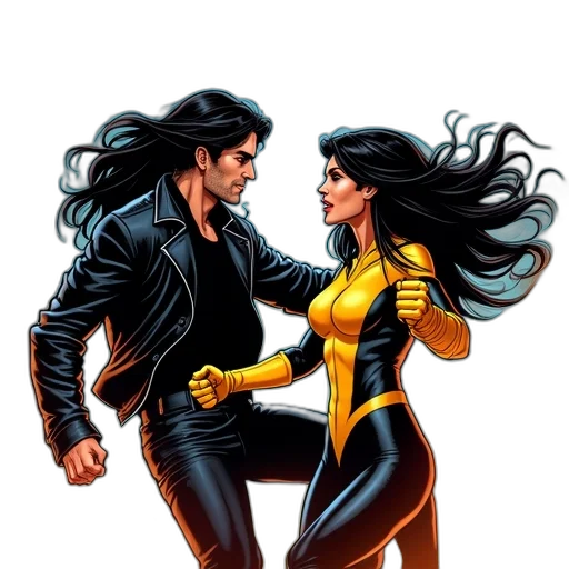 comic book art, concept art, golden, first, image, depicts, comic, book transparent PNG cut-out