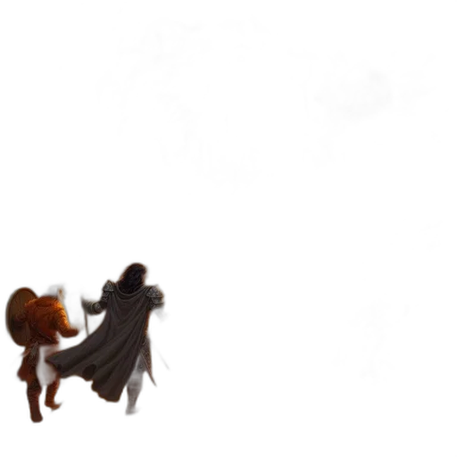 staff, dress, creature, weapon, concept art, pixel art, 3d render, fantasy art transparent PNG cut-out