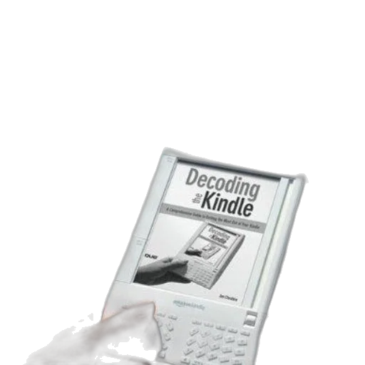 weapon, book, cover, titled, decoding, kindle, blue, background transparent PNG cut-out