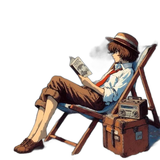 furniture, staff, concept art, comic book art, fantasy art, watercolor, young, individual transparent PNG cut-out