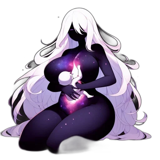 creature, hair, jewelry, dress, concept art, pixel art, fantasy art, watercolor transparent PNG cut-out