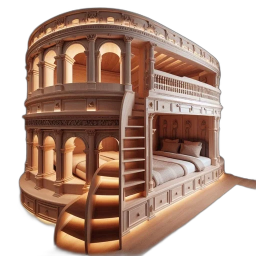 furniture, building, crown, 3d render, concept art, photorealistic, fantasy art, grand transparent PNG cut-out