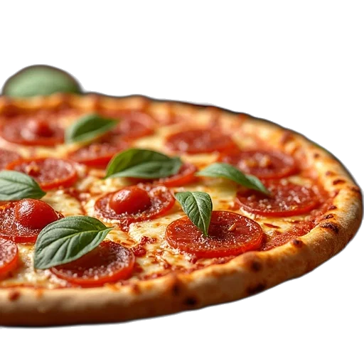 food, weapon, 3d render, photorealistic, pizza, advertisement, being, used transparent PNG cut-out