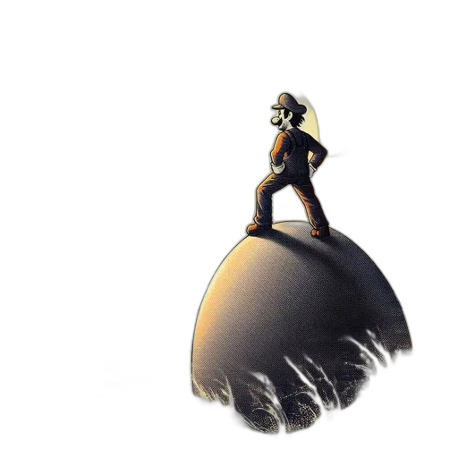 hat, dress, crown, creature, concept art, 3d render, cartoon, fantasy art transparent PNG cut-out