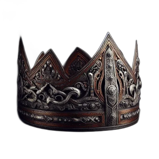crown, jewelry, hat, mask, fantasy art, 3d render, concept art, photorealistic transparent PNG cut-out