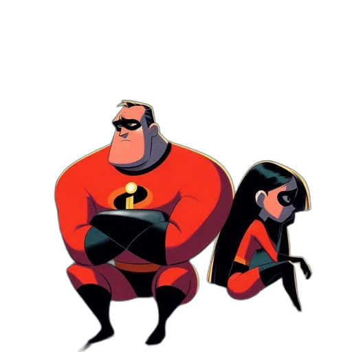 concept art, comic book art, cartoon, 3d render, outer space, red, dark, incredibles transparent PNG cut-out