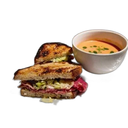 food, photorealistic, delicious, meal, featuring, sandwich, meat, vegetables transparent PNG cut-out