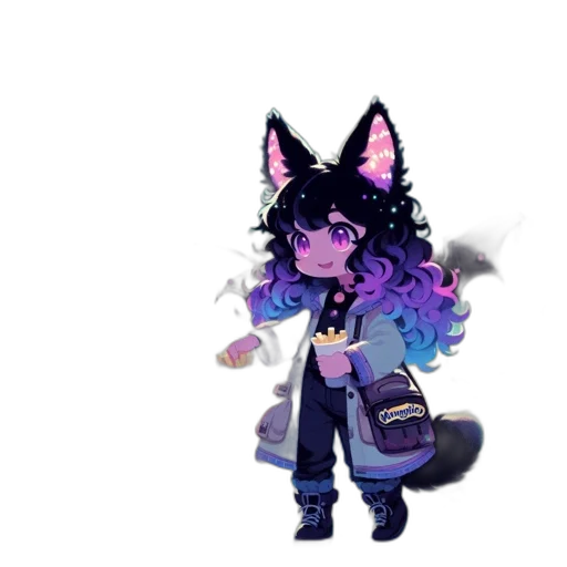 staff, vaporwave, pixel art, concept art, anime, pastel, blue, dark transparent PNG cut-out