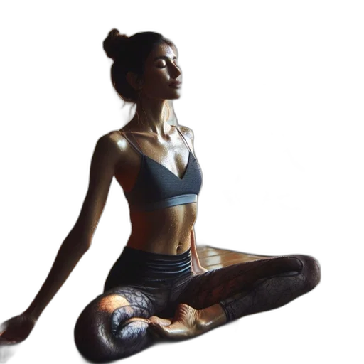 photorealistic, 3d render, oil painting, group, people, sit, yoga, mats transparent PNG cut-out