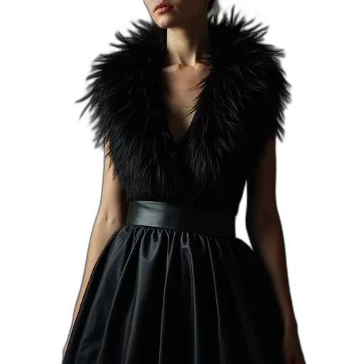 dress, jacket, dark, monochrome transparent PNG cut-out