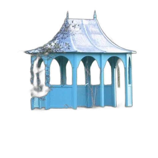 furniture, crown, umbrella, building, 3d render, concept art, photorealistic, underwater transparent PNG cut-out