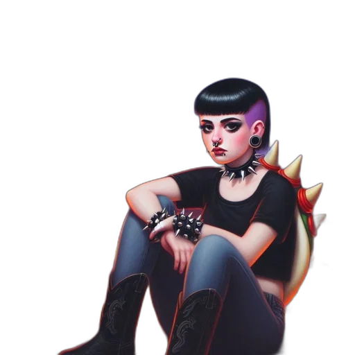 jewelry, staff, crown, mask, cyberpunk, concept art, fantasy art, pixel art transparent PNG cut-out