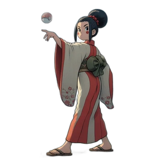 staff, concept art, fantasy art, anime, pixel art, anime-style, young, woman transparent PNG cut-out