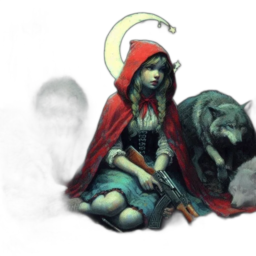 concept art, fantasy art, comic book art, watercolor, red, cloaked, woman, possibly transparent PNG cut-out