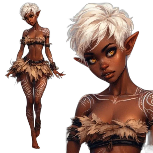 concept art, fantasy art, comic book art, 3d render, earth tones, dark, fantasy, character transparent PNG cut-out