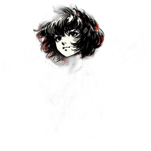 face, crown, hair, mask, comic book art, concept art, fantasy art, pixel art transparent PNG cut-out