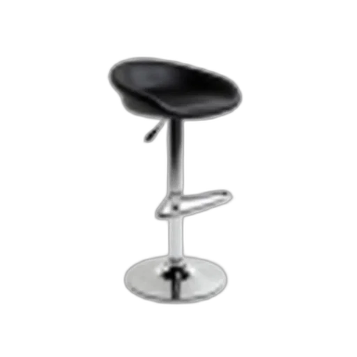 furniture, staff, 3d render, sleek, modern, black, bar, stool transparent PNG cut-out