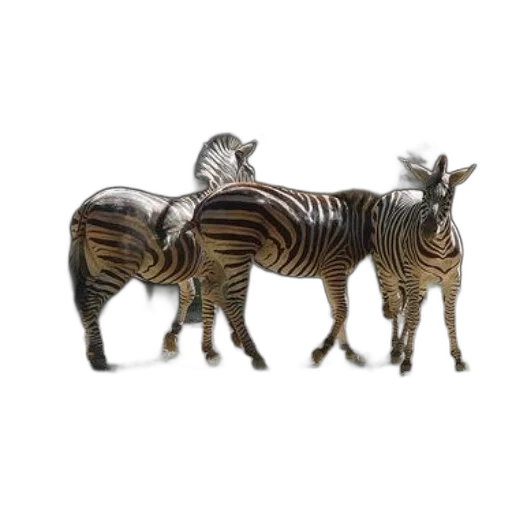 animal, jewelry, furniture, 3d render, concept art, photorealistic, three, zebras transparent PNG cut-out