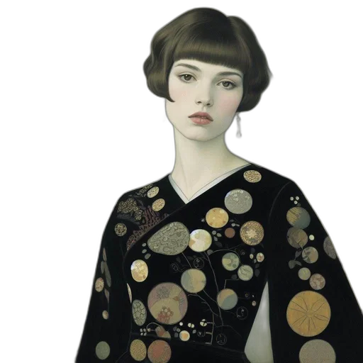 dress, jewelry, jacket, oil painting, photorealistic, fantasy art, concept art, dark transparent PNG cut-out