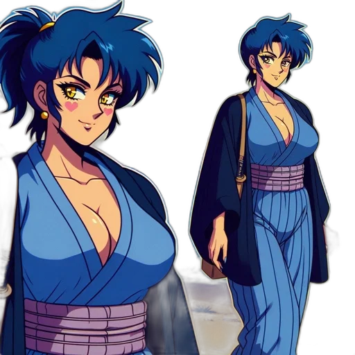 concept art, anime, pixel art, vaporwave, blue, colorful, monochrome, neon transparent PNG cut-out