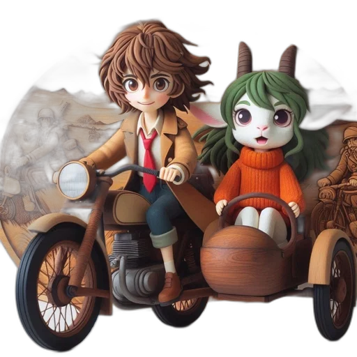 concept art, fantasy art, 3d render, anime, two, animated, characters, male transparent PNG cut-out
