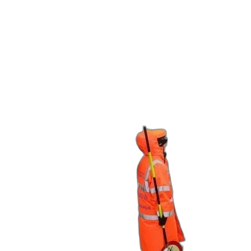 jacket, umbrella, staff, dress, 3d render, concept art, pixel art, cyberpunk transparent PNG cut-out