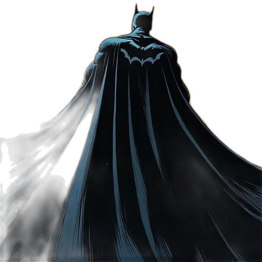 comic book art, concept art, fantasy art, 3d render, batman, year, two, comic transparent PNG cut-out