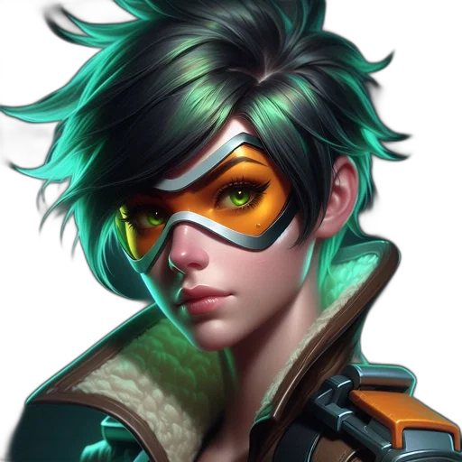 face, mask, weapon, cyberpunk, fantasy art, concept art, comic book art, green transparent PNG cut-out