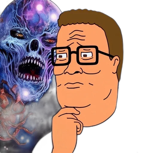 creature, face, mask, concept art, outer space, fire, image, showcases transparent PNG cut-out