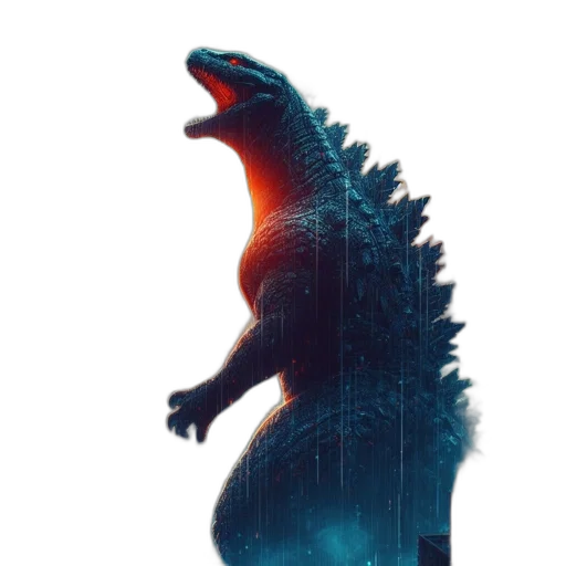 dragon, creature, animal, dress, concept art, 3d render, fantasy art, blue transparent PNG cut-out