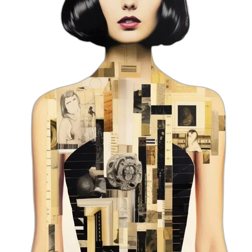 dress, jewelry, robot, face, photorealistic, cyberpunk, concept art, cartoon transparent PNG cut-out