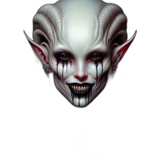 mask, face, creature, staff, concept art, fantasy art, photorealistic, 3d render transparent PNG cut-out