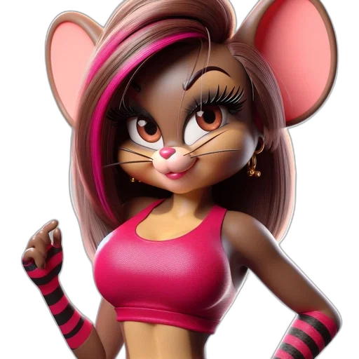animal, cartoon, 3d render, concept art, photorealistic, animated, character, portrays transparent PNG cut-out
