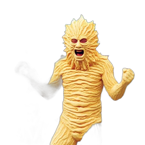 creature, food, mask, animal, 3d render, concept art, group, joyful transparent PNG cut-out