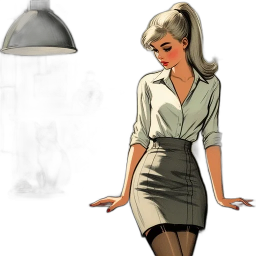 dress, hat, concept art, 3d render, photorealistic, comic book art, earth tones, monochrome transparent PNG cut-out