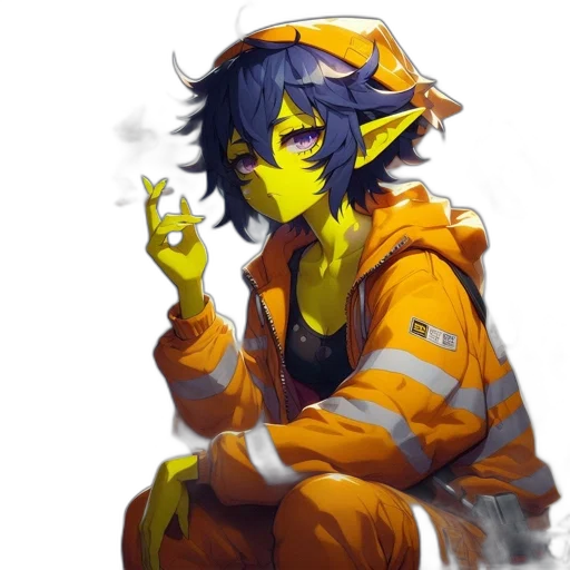 staff, jacket, dragon, weapon, pixel art, concept art, fantasy art, anime transparent PNG cut-out