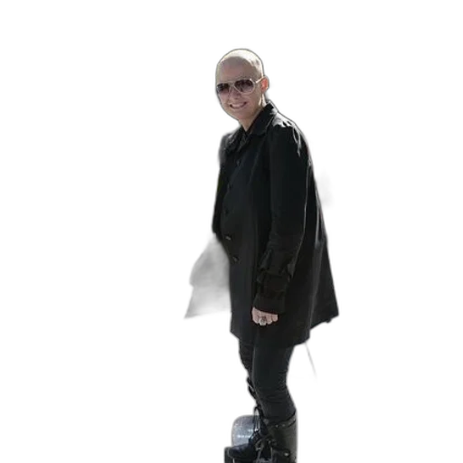 jacket, staff, robot, umbrella, 3d render, cyberpunk, concept art, photorealistic transparent PNG cut-out