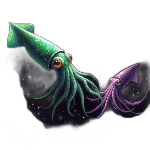 creature, staff, animal, hat, concept art, fantasy art, watercolor, pixel art transparent PNG cut-out