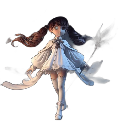 dress, staff, sword, weapon, concept art, fantasy art, pixel art, anime transparent PNG cut-out