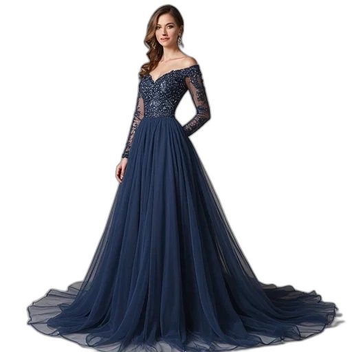 dress, blue, line, princess transparent PNG cut-out