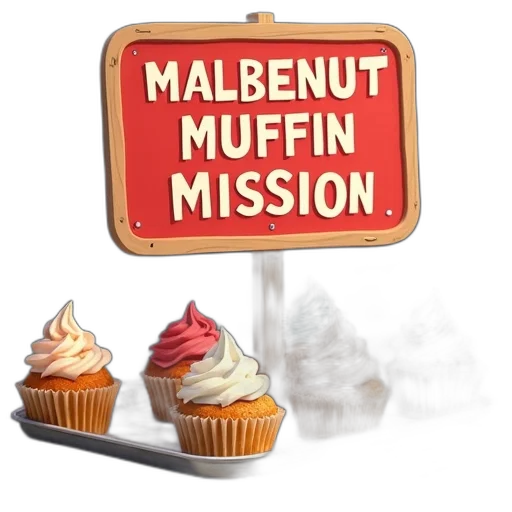 second, image, shows, same, animated, scene, malbenut, muffin transparent PNG cut-out