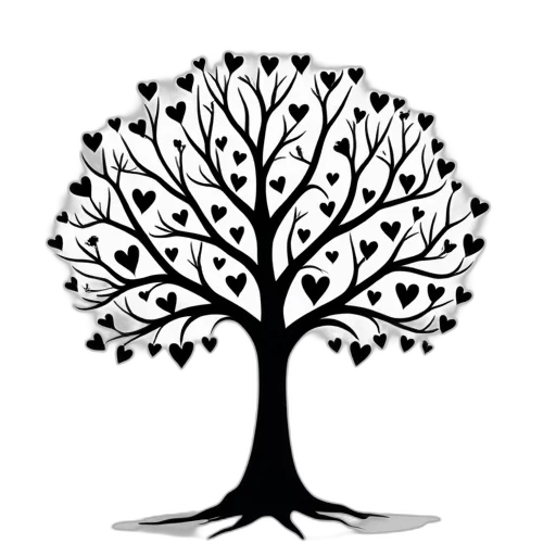 tree, crown, staff, monochrome transparent PNG cut-out