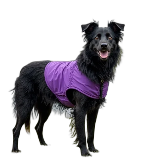 jacket, dress, animal, umbrella, wet, dog, purple, vest transparent PNG cut-out