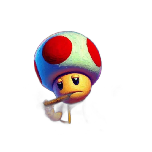 hat, staff, face, creature, 3d render, concept art, pixel art, fantasy art transparent PNG cut-out