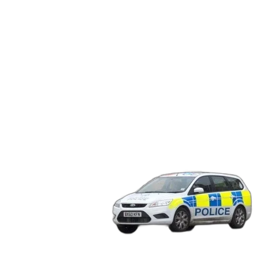 car, weapon, staff, 3d render, pixel art, police, blue, yellow transparent PNG cut-out