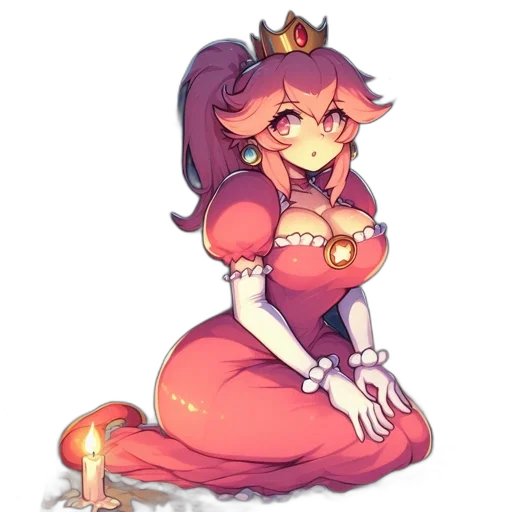 crown, dress, staff, jewelry, concept art, pixel art, fantasy art, anime transparent PNG cut-out