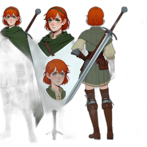 sword, staff, weapon, concept art, fantasy art, pixel art, comic book art, green transparent PNG cut-out