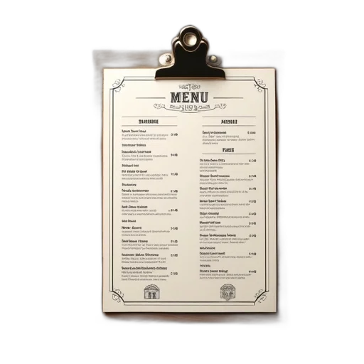 staff, food, restaurant, menu, design, template transparent PNG cut-out